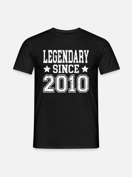 Legendary since 2010 - Men's T-Shirt - black