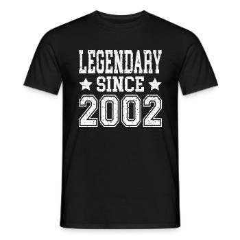 Légendaire depuis 2002 - T-shirt homme - noir - Devant - AI Model Male 178 light (178cm)