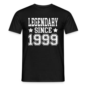 Legendary since 1999 - Männer T-Shirt - Schwarz - Vorne - AI Model Male 178 light (178cm)