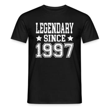 Légendaire depuis 1997 - T-shirt homme - noir - Devant - AI Model Male 178 light (178cm)