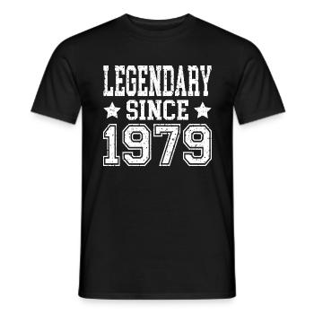 Légendaire depuis 1979 - T-shirt homme - noir - Devant - AI Model Male 178 light (178cm)