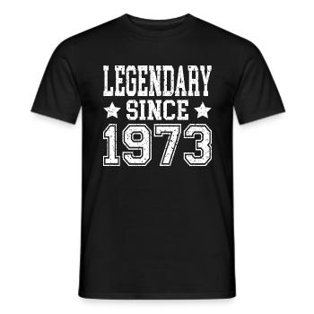 Legendary since 1973 - Men's T-Shirt - black - Front - AI Model Male 178 light (178cm)