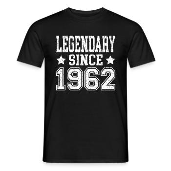 Légendaire depuis 1962 - T-shirt homme - noir - Devant - AI Model Male 178 light (178cm)