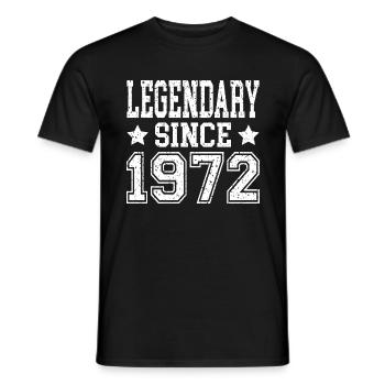 Légendaire depuis 1972 - T-shirt homme - noir - Devant - AI Model Male 178 light (178cm)