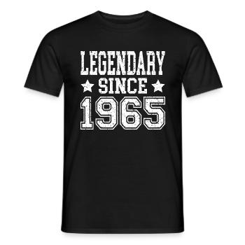 Legendary since 1965 - Men's T-Shirt - black - Front - AI Model Male 178 light (178cm)