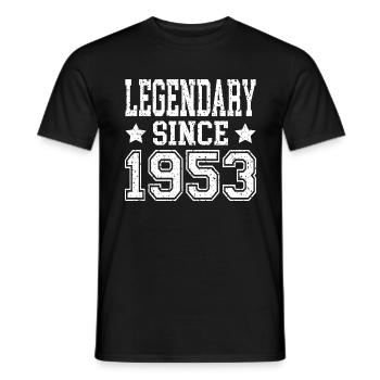 Legendary since 1953 - Männer T-Shirt - Schwarz - Vorne - AI Model Male 178 light (178cm)
