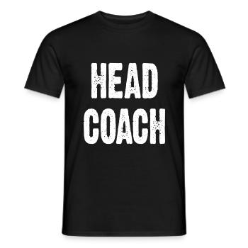 Head Coach - Men's T-Shirt - black - Front - AI Model Male 178 light (178cm)