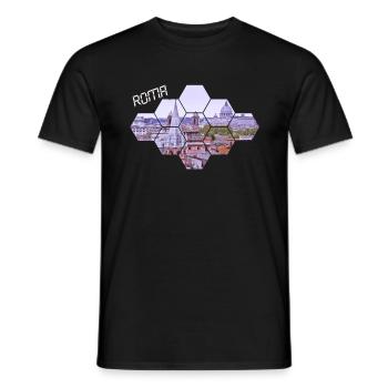 Roma - Männer T-Shirt - Schwarz - Vorne - AI Model Male 178 light (178cm)