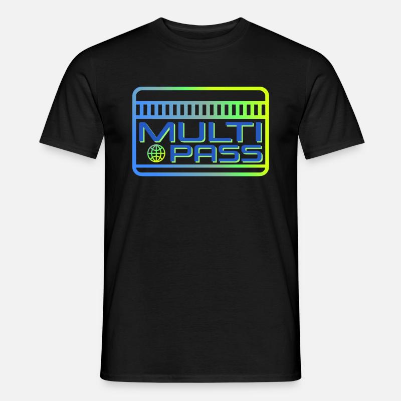 Multipass Liebe - Männer T-Shirt - Schwarz