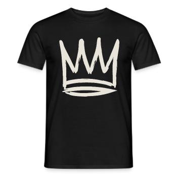 Royal Pfalz Krone - Männer T-Shirt - Schwarz - Vorne - AI Model Male 178 light (178cm)