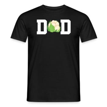 Papa chou-fleur - T-shirt homme - noir - Devant - AI Model Male 178 light (178cm)