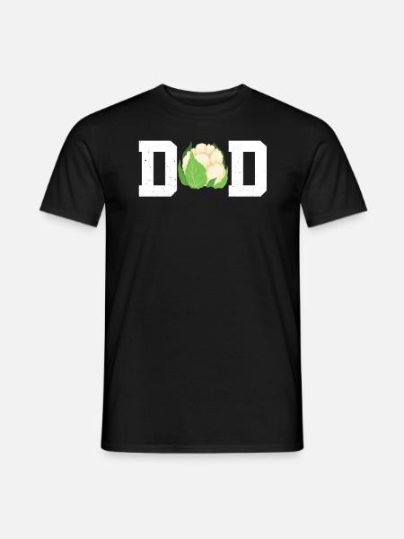 Cauliflower Dad - Men's T-Shirt - black
