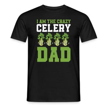 Celery Dad - Men's T-Shirt - black - Front - AI Model Male 178 light (178cm)
