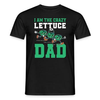Lettuce Daddy - Men's T-Shirt - black - Front - AI Model Male 178 light (178cm)