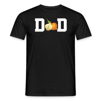 Zwiebel Papa - Männer T-Shirt - Schwarz - Vorne - AI Model Male 178 light (178cm)