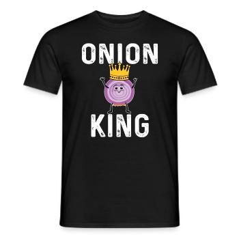 Onion King - Men's T-Shirt - black - Front - AI Model Male 178 light (178cm)