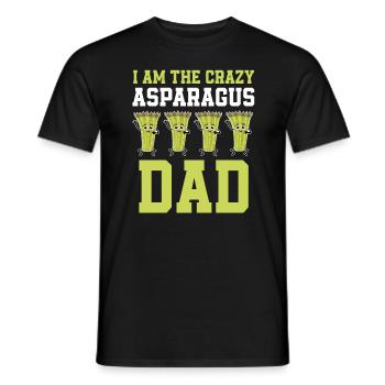 Asparagus Papa - Men's T-Shirt - black - Front - AI Model Male 178 light (178cm)