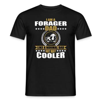 Cueilleur de champignons Papa - T-shirt homme - noir - Devant - AI Model Male 178 light (178cm)
