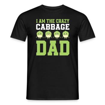 Papa de chou fou - T-shirt homme - noir - Devant - AI Model Male 178 light (178cm)