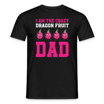 Drachenfrucht Papa - Männer T-Shirt - Schwarz - Vorne - AI Model Male 178 light (178cm)