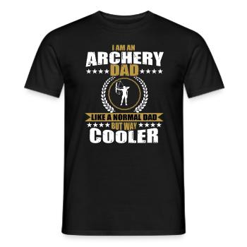 Archery Daddy - Men's T-Shirt - black - Front - AI Model Male 178 light (178cm)