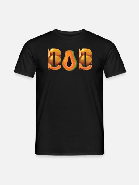 Papaya Papa - Men's T-Shirt - black