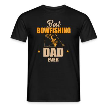Bester Bogenfischer Papa - Männer T-Shirt - Schwarz - Vorne - AI Model Male 178 light (178cm)