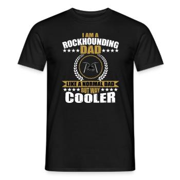Rockhound Papa - T-shirt homme - noir - Devant - AI Model Male 178 light (178cm)