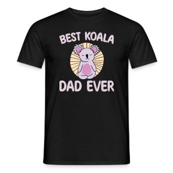Best Koala Papa Ever for Men - Men's T-Shirt - black - Front - AI Model Male 178 light (178cm)