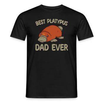 Meilleur ornithorynque Papa jamais - T-shirt homme - noir - Devant - AI Model Male 178 light (178cm)