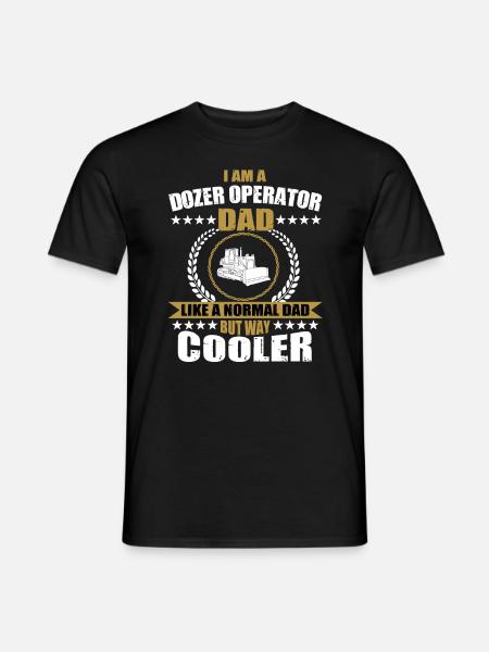 Bulldozer Papa - Men's T-Shirt - black