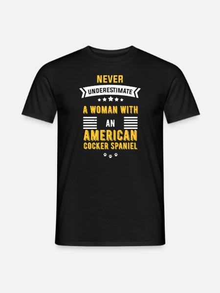 Cocker Spaniel américain - T-shirt homme - noir