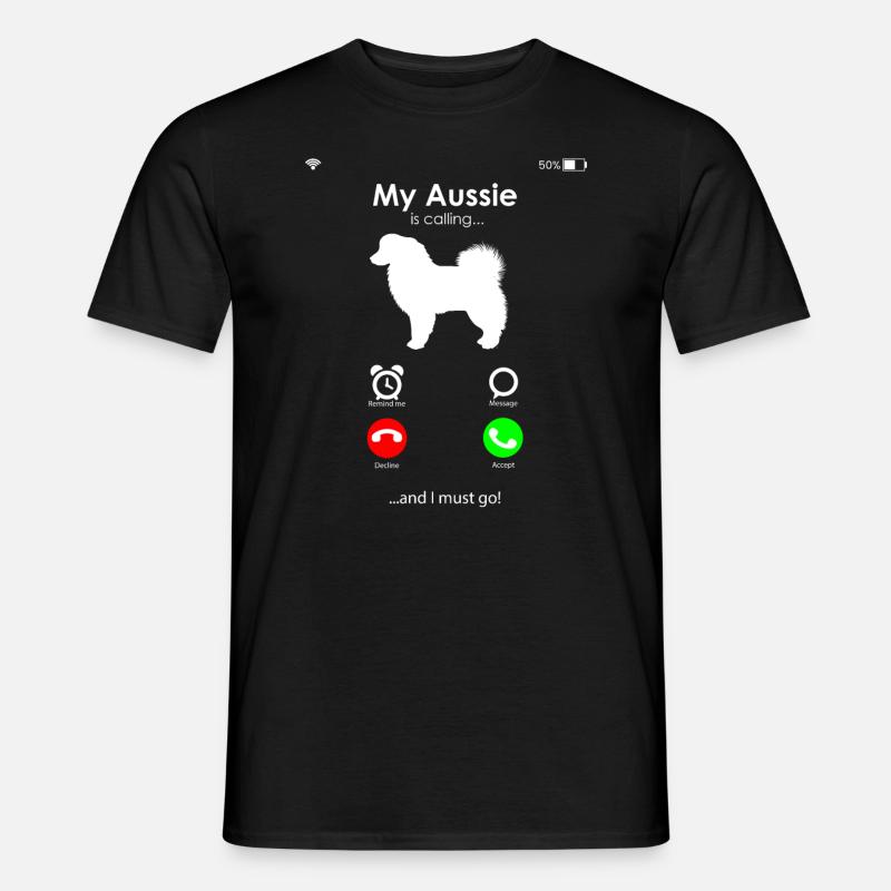 Australian Shepherd Gift - Men's T-Shirt - black