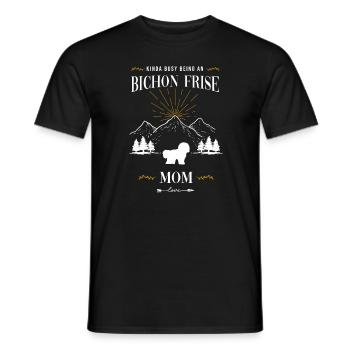 Bichon Frise - T-shirt homme - noir - Devant - AI Model Male 178 light (178cm)