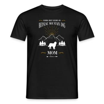 Berner Sennenhund - Männer T-Shirt - Schwarz - Vorne - AI Model Male 178 light (178cm)