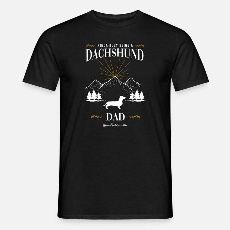 Dackel - Männer T-Shirt - Schwarz