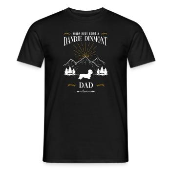 Dandie Dinmont Terrier - Men's T-Shirt - black - Front - AI Model Male 178 light (178cm)