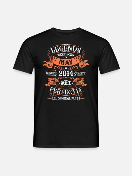 Mai 2014 Geburtstagsgeschenk Mai 2014. Mai 2014. - Männer T-Shirt - Schwarz