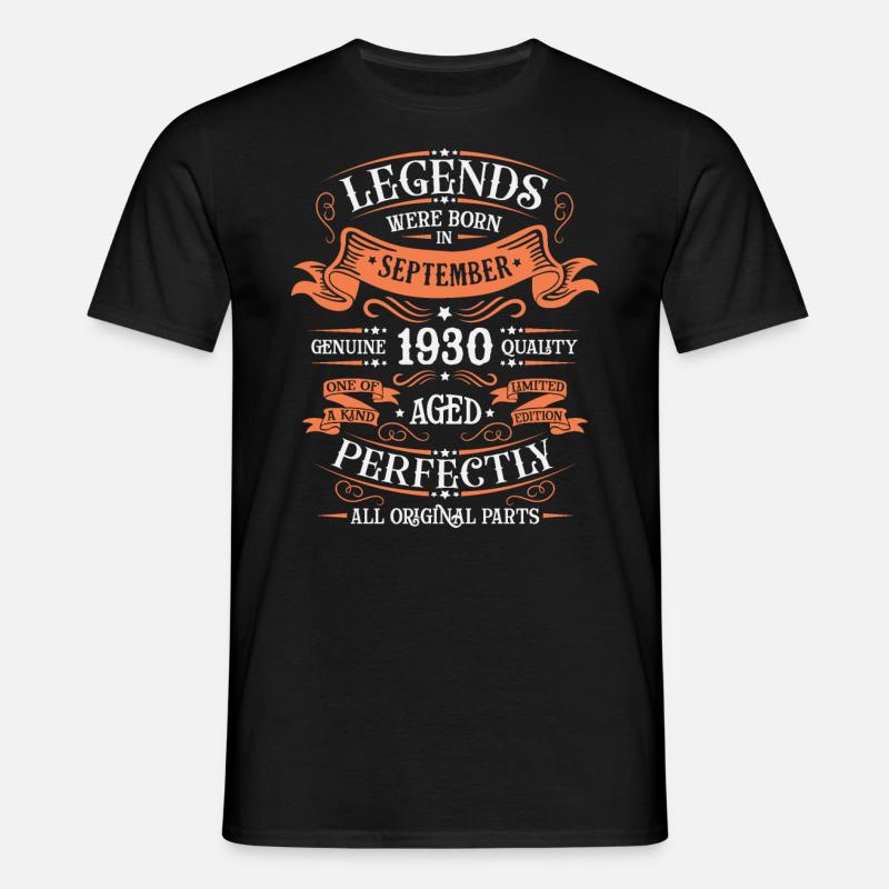 SEPTEMBER 1930 - Männer T-Shirt - Schwarz