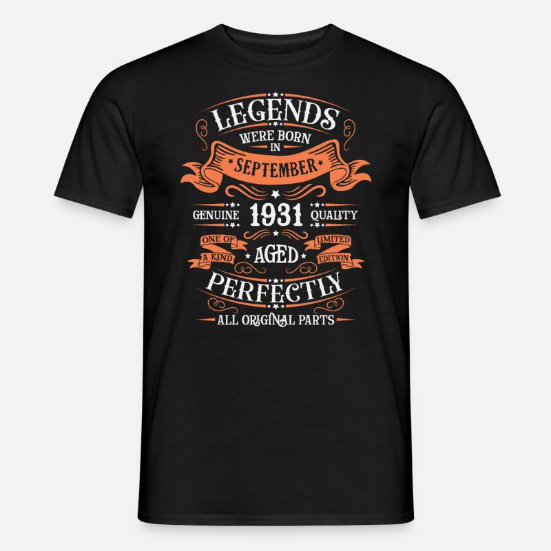 SEPTEMBER 1931 - Männer T-Shirt - Schwarz