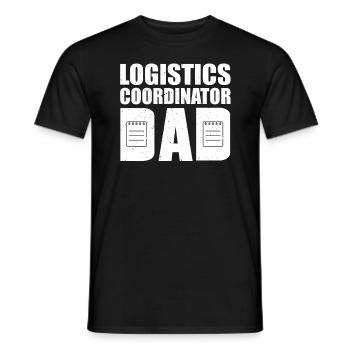 Great Logistics Coordinator Dad Design - Men's T-Shirt - black - Front - AI Model Male 178 light (178cm)