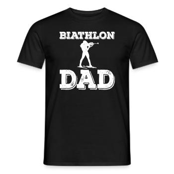 Biathlon Dad Design Herren - Männer T-Shirt - Schwarz - Vorne - AI Model Male 178 light (178cm)