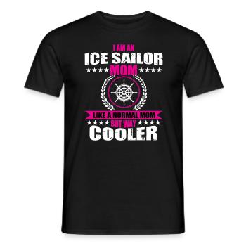 Drôle de cadeau de papa marin sur glace - T-shirt homme - noir - Devant - AI Model Male 178 light (178cm)