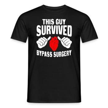 Dieser Typ Hat Die Bypass-operation Überlebt - Männer T-Shirt - Schwarz - Vorne - AI Model Male 178 light (178cm)