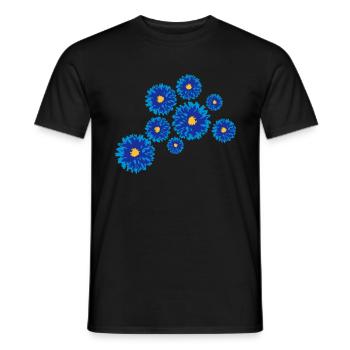 Flowers - Männer T-Shirt - Schwarz - Vorne - AI Model Male 178 light (178cm)