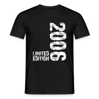2006 Anniversaire T-Shirt Rétro - T-shirt homme - noir - Devant - AI Model Male 178 light (178cm)
