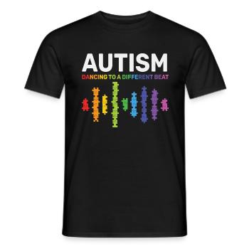 Autism - T-shirt homme - noir - Devant - AI Model Male 178 light (178cm)