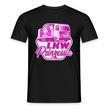 LKW Prinzessin Truck LKW Fahrerin - Männer T-Shirt - Schwarz - Vorne - AI Model Male 178 light (178cm)