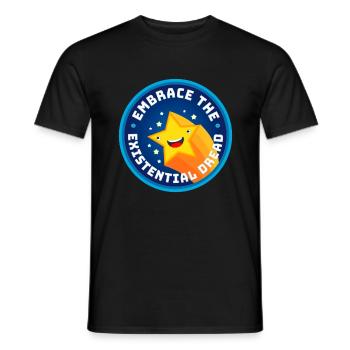 Embrace The Existential Dread - Männer T-Shirt - Schwarz - Vorne - AI Model Male 178 light (178cm)