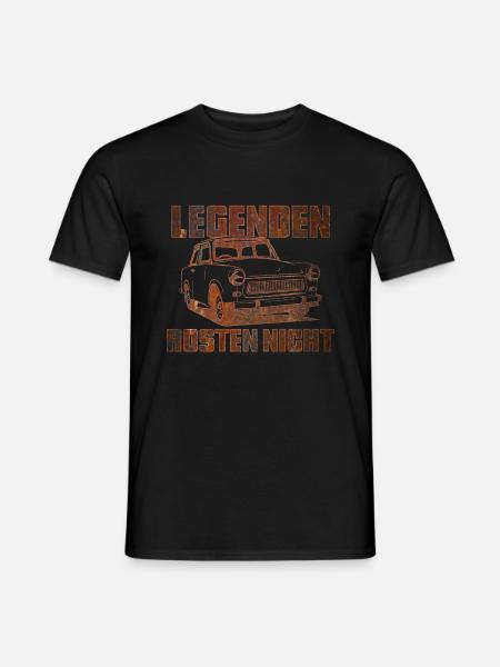 Trabi Trabbi Pappe DDR Auto - Männer T-Shirt - Schwarz
